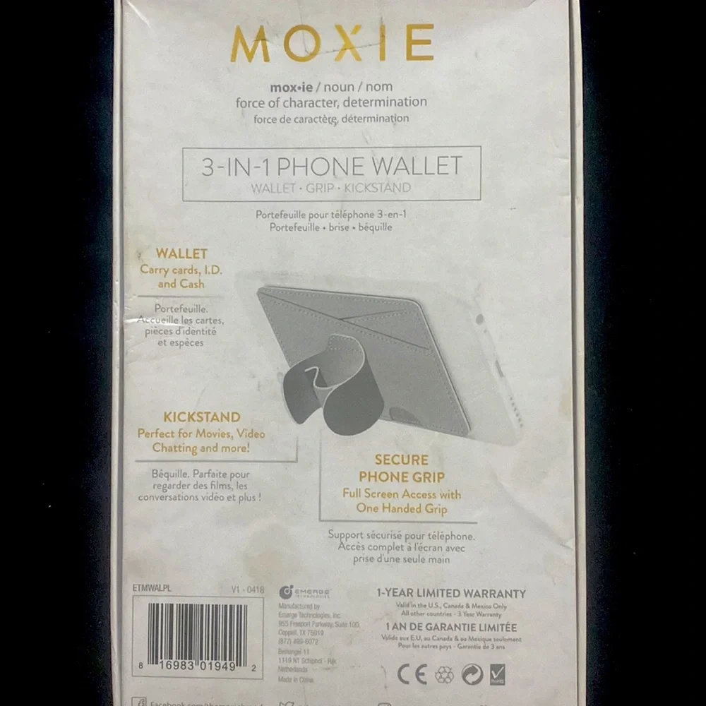 Purple moxie 3 in 1 phone wallet